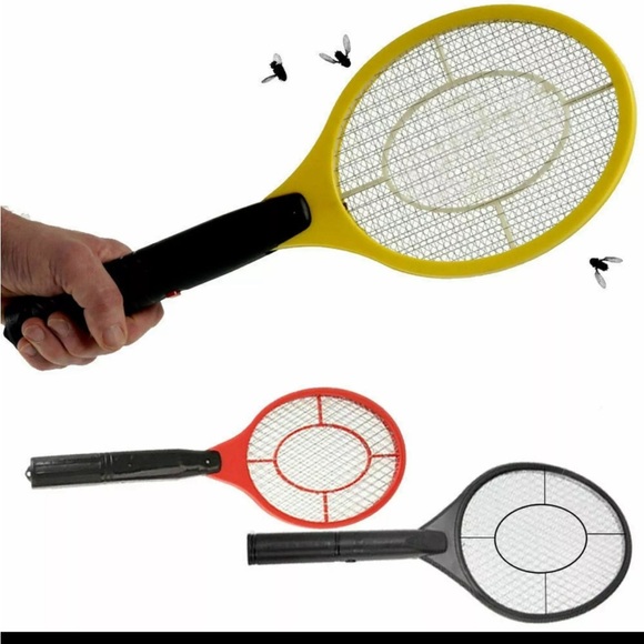 BUG ZAPPER INSECT PEST ZAP RACKET ELECTRIC SHOCK SAFE INSTANT- blue - Picture 7 of 9